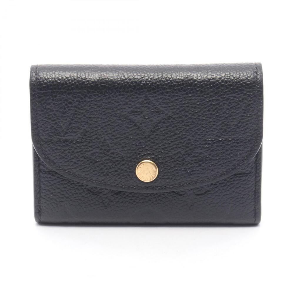 Louis Vuitton Coin Purse Rosalie Monogram Empreinte Wallet Leather Noir Black